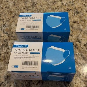 Disposable Face Masks - 2 boxes of 50 each